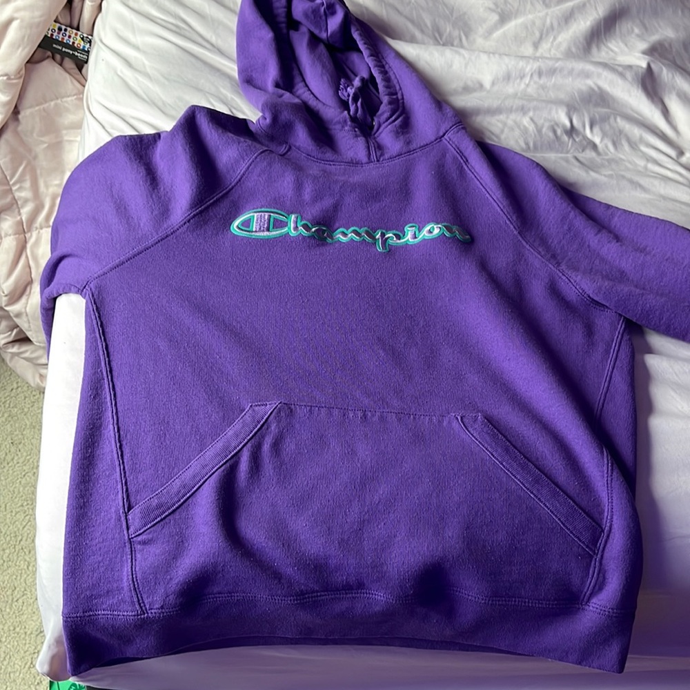 1 Purple champion hoodie